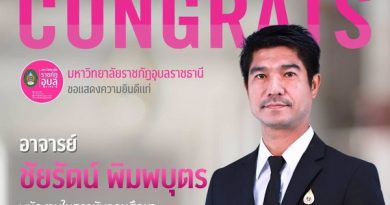 คณะเทคโนโลยีอุตสาหกรรม มหาวิทยาลัยราชภัฏอุบลราชธานี 💐ขอแสดงความยินดีแก่คณาจารย์ที่สภามหาวิทยาลัยมีมติแต่งตั้งให้ดำรงตำแหน่งทางวิชาการ 📑ในการประชุมครั้งที่ ๘/๒๕๖๙ ในวันที่ ๒๘ สิงหาคม พ.ศ. ๒๕๖๙